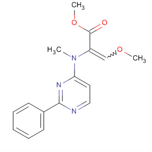 140117-02-8  2-Propenoic acid, 3-methoxy-2-[methyl(2-phenyl-4-pyrimidinyl)amino]-,methyl ester