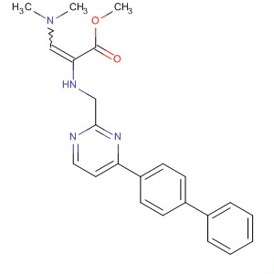 140117-11-9  2-Propenoic acid,2-[(4-[1,1'-biphenyl]-4-yl-2-pyrimidinyl)methylamino]-3-(dimethylamino)-,methyl ester