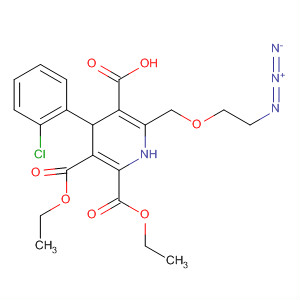 140171-88-6  2,3,5-Pyridinetricarboxylic acid,6-[(2-azidoethoxy)methyl]-4-(2-chlorophenyl)-1,4-dihydro-, 3,5-diethylester