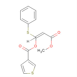 140172-03-8  3-Thiophenecarboxylic acid, 3-methoxy-3-oxo-1-(phenylthio)-1-propenylester, (Z)-