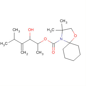 140194-08-7  1-Oxa-4-azaspiro[4.5]decane-4-carboxylic acid, 3,3-dimethyl-,2-hydroxy-1,4-dimethyl-3-methylenepentyl ester