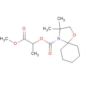 140194-14-5  1-Oxa-4-azaspiro[4.5]decane-4-carboxylic acid, 3,3-dimethyl-,2-methoxy-1-methyl-2-oxoethyl ester, (R)-