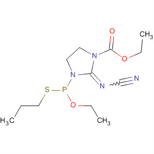 140198-17-0  1-Imidazolidinecarboxylic acid,2-(cyanoimino)-3-[ethoxy(propylthio)phosphinyl]-, ethyl ester