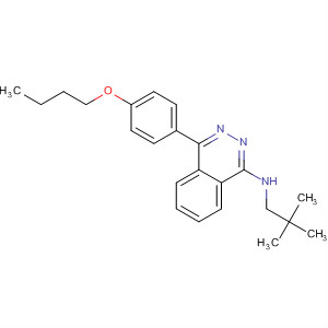 140215-03-8  1-Phthalazinamine, 4-(4-butoxyphenyl)-N-(2,2-dimethylpropyl)-