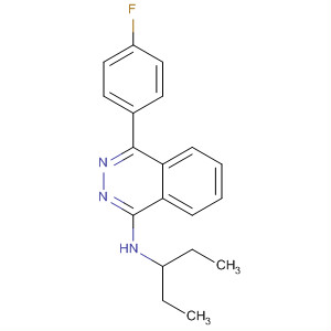 140215-19-6  1-Phthalazinamine, N-(1-ethylpropyl)-4-(4-fluorophenyl)-