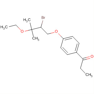 140221-21-2  1-Propanone, 1-[4-(2-bromo-3-ethoxy-3-methylbutoxy)phenyl]-