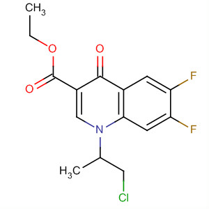 140395-72-8  3-Quinolinecarboxylic acid,1-(2-chloro-1-methylethyl)-6,7-difluoro-1,4-dihydro-4-oxo-, ethyl ester