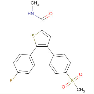 140402-58-0  2-Thiophenecarboxamide,5-(4-fluorophenyl)-N-methyl-4-[4-(methylsulfonyl)phenyl]-