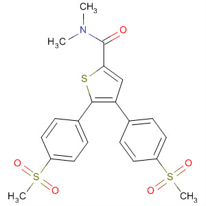 140402-94-4  2-Thiophenecarboxamide,N,N-dimethyl-4,5-bis[4-(methylsulfonyl)phenyl]-