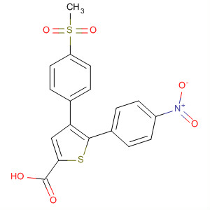 140403-89-0  2-Thiophenecarboxylic acid,4-[4-(methylsulfonyl)phenyl]-5-(4-nitrophenyl)-
