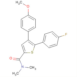 140422-81-7  2-Thiophenecarboxamide,5-(4-fluorophenyl)-4-(4-methoxyphenyl)-N,N-dimethyl-