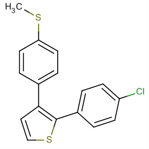 140423-12-7  tiofene, 2-(4-clorofenil)-3-[4-(metiltio)fenil]-