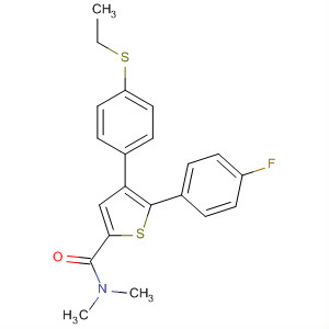 140423-26-3  2-Thiophenecarboxamide,4-[4-(ethylthio)phenyl]-5-(4-fluorophenyl)-N,N-dimethyl-