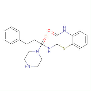 140429-88-5  1-Piperazinepropanamide,N-(3,4-dihydro-3-oxo-2H-1,4-benzothiazin-2-yl)-4-phenyl-