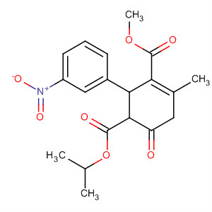 139472-02-9  3-Cyclohexene-1,3-dicarboxylic acid, 4-methyl-2-(3-nitrophenyl)-6-oxo-,1-methyl 3-(1-methylethyl) ester
