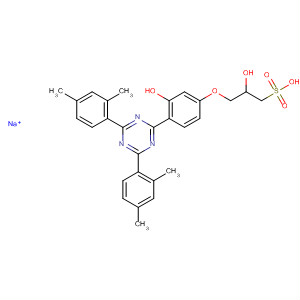 139479-55-3  1-Propanesulfonic acid,3-[4-[4,6-bis(2,4-dimethylphenyl)-1,3,5-triazin-2-yl]-3-hydroxyphenoxy]-2-hydroxy-, monosodium salt