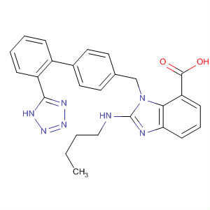 139482-03-4  1H-Benzimidazole-7-carboxylic acid,2-(butylamino)-1-[[2'-(1H-tetrazol-5-yl)[1,1'-biphenyl]-4-yl]methyl]-