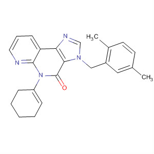139482-40-9  4H-Imidazo[4,5-c][1,8]naphthyridin-4-one,3-[(2,5-dimethylphenyl)methyl]-3,5-dihydro-5-phenyl-