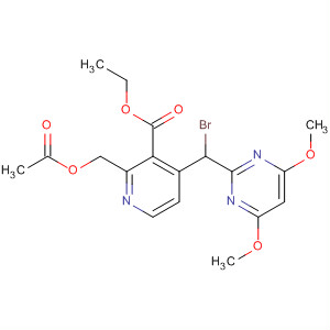 139511-44-7  3-Pyridinecarboxylic acid,2-[(acetyloxy)methyl]-4-[bromo(4,6-dimethoxy-2-pyrimidinyl)methyl]-,ethyl ester