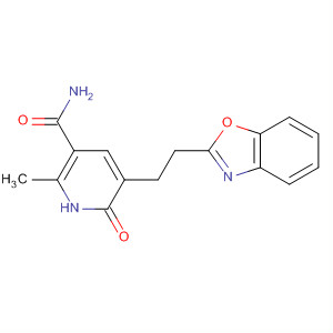 139548-37-1  3-Pyridinecarboxamide,5-[2-(2-benzoxazolyl)ethyl]-1,6-dihydro-2-methyl-6-oxo-