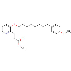 139552-62-8  2-Propenoic acid, 3-[3-[[8-(4-methoxyphenyl)octyl]oxy]-2-pyridinyl]-,methyl ester, (E)-