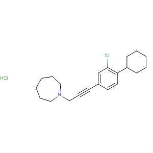 139592-98-6  1H-Azepine, 1-[3-(3-chloro-4-cyclohexylphenyl)-2-propynyl]hexahydro-,hydrochloride