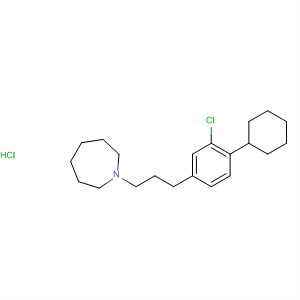 139593-03-6  1H-Azepine, 1-[3-(3-chloro-4-cyclohexylphenyl)propyl]hexahydro-,hydrochloride