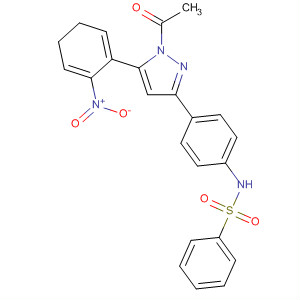 139593-21-8  1H-Pyrazole,1-acetyl-4,5-dihydro-5-(2-nitrophenyl)-3-[4-[(phenylsulfonyl)amino]phenyl]-