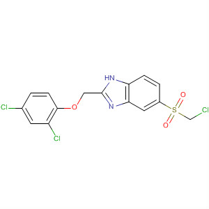 139593-76-3  1H-Benzimidazole,5-[(chloromethyl)sulfonyl]-2-[(2,4-dichlorophenoxy)methyl]-