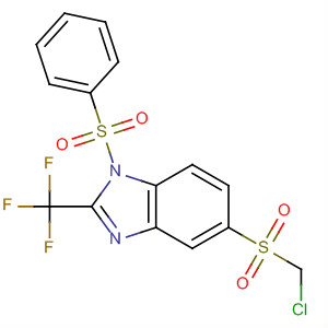 139593-82-1  1H-Benzimidazole,5-[(chloromethyl)sulfonyl]-1-(phenylsulfonyl)-2-(trifluoromethyl)-