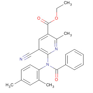 139617-66-6  3-Pyridinecarboxylic acid,6-[benzoyl(2,4-dimethylphenyl)amino]-5-cyano-2-methyl-, ethyl ester