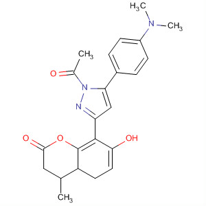 139640-49-6  1H-Pyrazole,1-acetyl-5-[4-(dimethylamino)phenyl]-4,5-dihydro-3-(7-hydroxy-4-methyl-2-oxo-2H-1-benzopyran-8-yl)-