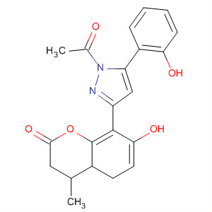 139640-51-0  1H-Pyrazole,1-acetyl-4,5-dihydro-3-(7-hydroxy-4-methyl-2-oxo-2H-1-benzopyran-8-yl)-5-(2-hydroxyphenyl)-