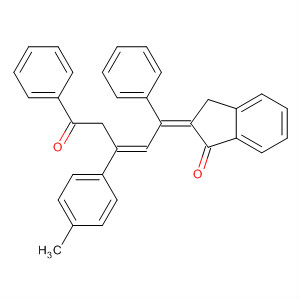 139643-19-9  1H-Inden-1-one,2,3-dihydro-2-[3-(4-methylphenyl)-5-oxo-1,5-diphenyl-2-pentenylidene]-,(E,E)-