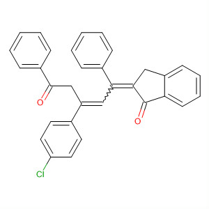 139643-21-3  1H-Inden-1-one,2-[3-(4-chlorophenyl)-5-oxo-1,5-diphenyl-2-pentenylidene]-2,3-dihydro-,(E,E)-