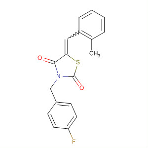 139670-64-7  2,4-Thiazolidinedione,3-[(4-fluorophenyl)methyl]-5-[(2-methylphenyl)methylene]-