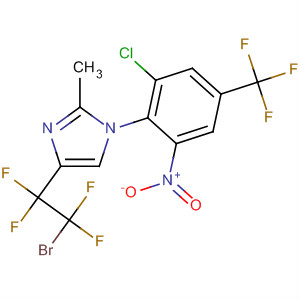 139678-40-3  1H-Imidazole,4-(2-bromo-1,1,2,2-tetrafluoroethyl)-1-[2-chloro-6-nitro-4-(trifluoromethyl)phenyl]-2-methyl-