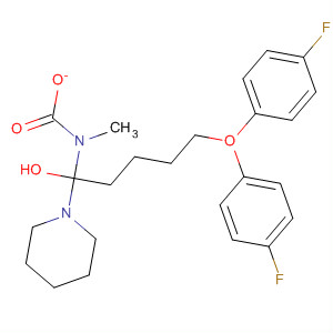 139678-79-8  1-Piperidinebutanol, 4-[bis(4-fluorophenyl)hydroxymethyl]-,a-(methylcarbamate)