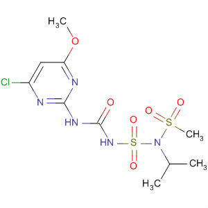 139679-14-4  2,4-Dithia-3,5-diazahexan-6-amide,N-(4-chloro-6-methoxy-2-pyrimidinyl)-3-(1-methylethyl)-,2,2,4,4-tetraoxide
