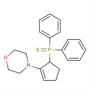 139726-03-7  Morpholine, 4-[5-(diphenylphosphinothioyl)-1-cyclopenten-1-yl]-