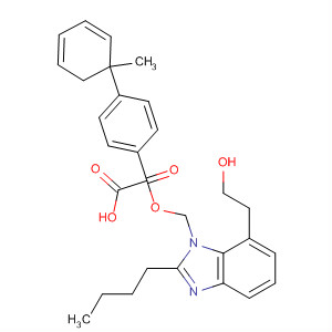 139742-93-1  [1,1'-Biphenyl]-2-carboxylic acid,4'-[[2-butyl-7-(2-hydroxyethyl)-1H-benzimidazol-1-yl]methyl]-, methylester