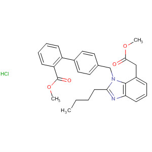 139742-99-7  1H-Benzimidazole-7-acetic acid,2-butyl-1-[[2'-(methoxycarbonyl)[1,1'-biphenyl]-4-yl]methyl]-, methyl ester,monohydrochloride