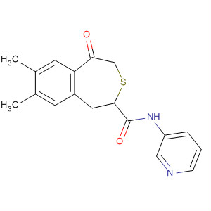 139743-55-8  3-Benzothiepin-2-carboxamide,1,2,4,5-tetrahydro-7,8-dimethyl-5-oxo-N-3-pyridinyl-