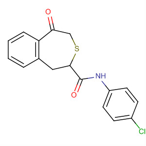 139743-82-1  3-Benzothiepin-2-carboxamide,N-(4-chlorophenyl)-1,2,4,5-tetrahydro-5-oxo-