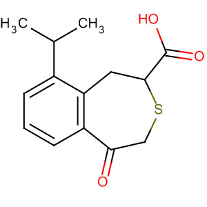 139743-89-8  3-Benzothiepin-2-carboxylic acid,1,2,4,5-tetrahydro-9-(1-methylethyl)-5-oxo-