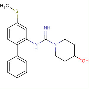 139752-93-5  1-Piperidinecarboximidamide,4-hydroxy-N-[4-(methylthio)[1,1'-biphenyl]-2-yl]-