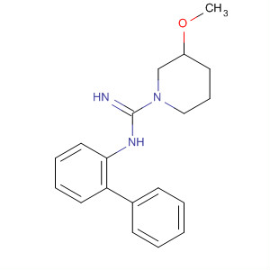 139752-97-9  1-Piperidinecarboximidamide, N-[1,1'-biphenyl]-2-yl-3-methoxy-