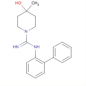 139753-03-0  1-Piperidinecarboximidamide,N-[1,1'-biphenyl]-2-yl-4-hydroxy-4-methyl-