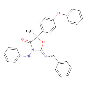 139770-29-9  4-Oxazolidinone,5-methyl-5-(4-phenoxyphenyl)-3-(phenylamino)-2-[(phenylmethyl)imino]-