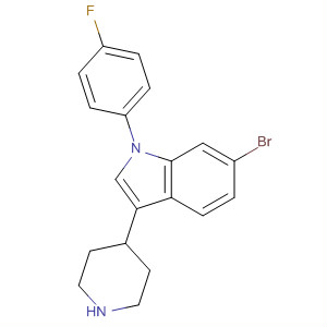 139773-24-3  1H-Indole, 6-bromo-1-(4-fluorophenyl)-3-(4-piperidinyl)-